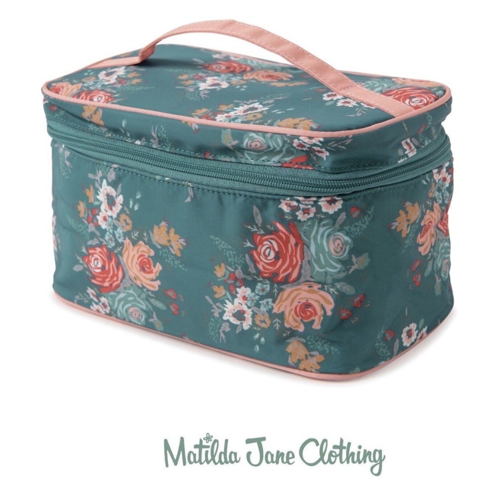 NEW Matilda Jane Get Ready Train Case Travel Cosmetic Bag